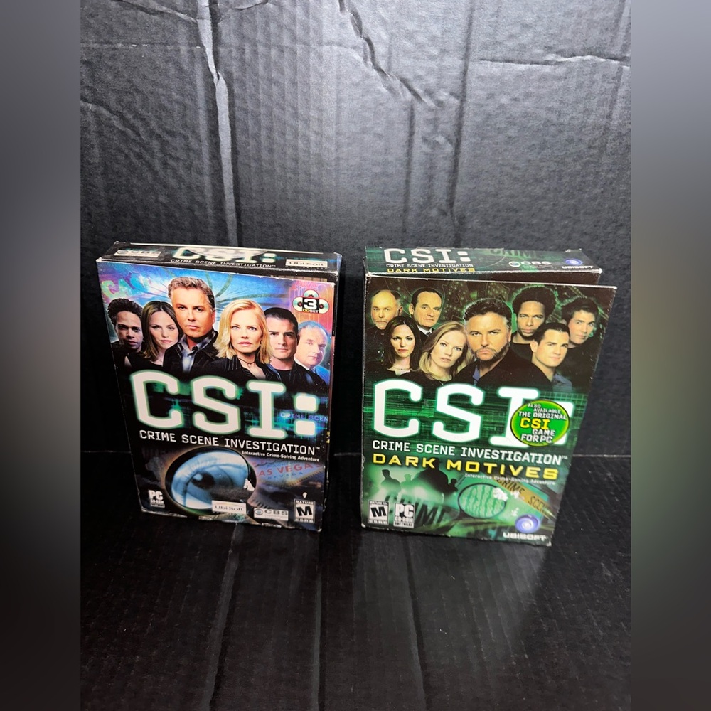 CSI crime scene investigation and CSI crime scene investigation dark PC game